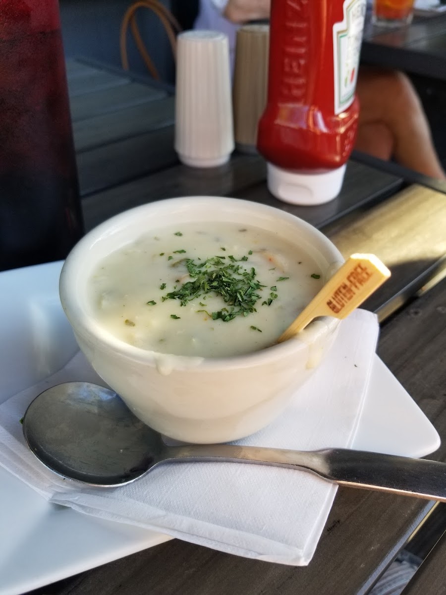 GF seafood chowder