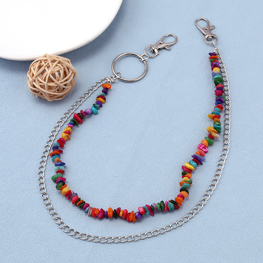 Title 3, Trend Personality Pentagram Color Shell Waist C...