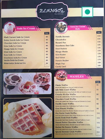 Elango menu 