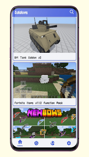 Screenshot MCPE Addons For Minecraft