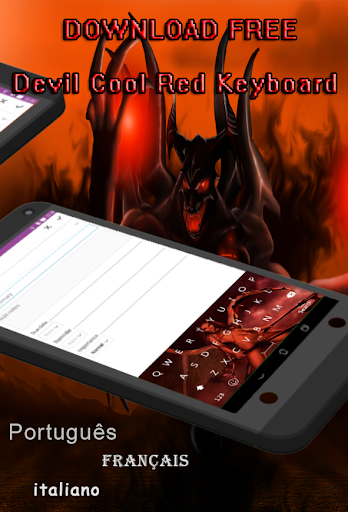 Devil Cool Red Keyboard