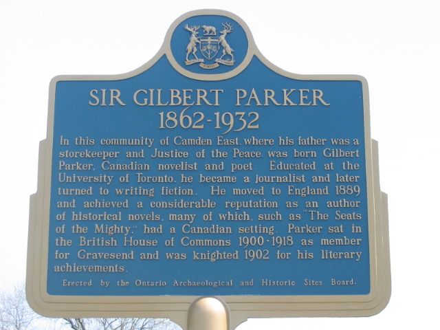Read the Plaque - Sir Gilbert Parker 1862-1932