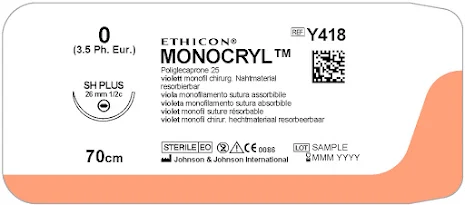 Monocryl 0 SH 70cm Y418H