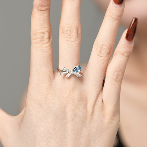 Title 3, Sterling Silver Closed Water Drop Zircon Inlaid...