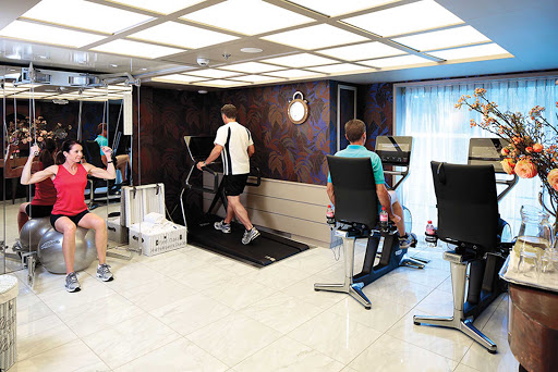 Keep in shape at the fitness center on AmaStella. 