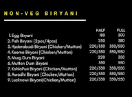 Biryani's Kisi Bhi Time menu 2