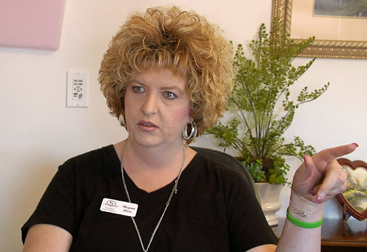 Megan Hess, owner of Donor Services, pictured during an interview in Montrose, Colorado, US, on May 23 2016 in this still image from a video. Hess has been jailed for 20 years for defrauding relatives of the dead by selling their body parts.