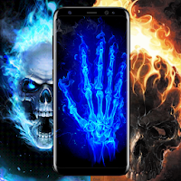 Fire Skull Live Wallpaper