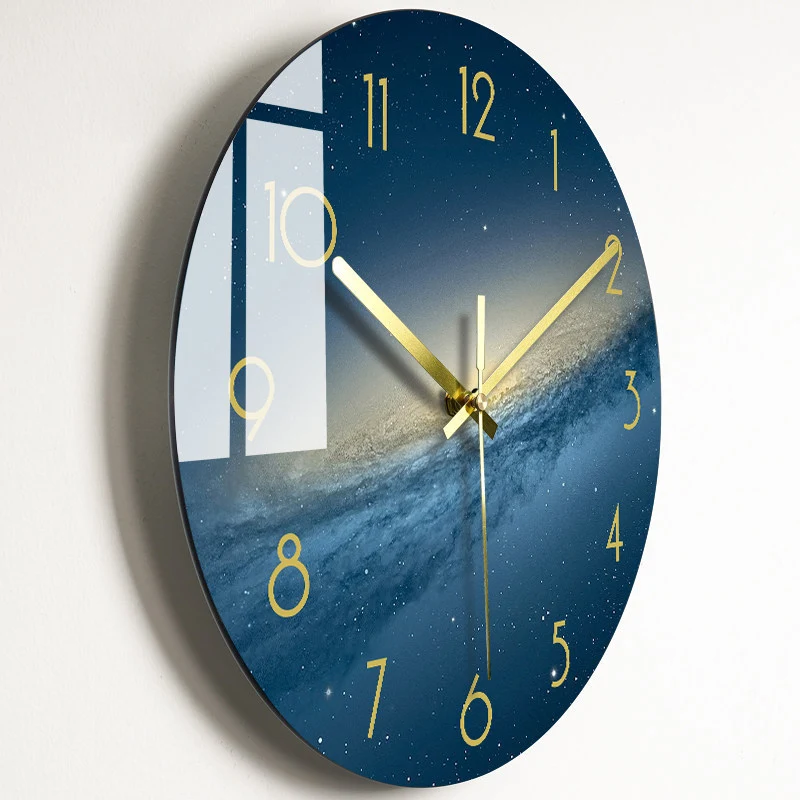 Title 4, Mute Wall Clock for Living Room, Quartz Silent....