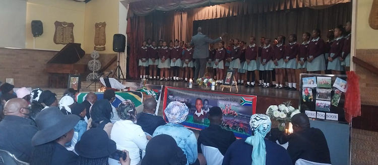 Pupils from Orchards Primary School in Johannesburg gathered to bid farewell to their schoolmate, Kabelo Masalesa, who drowned while on a soccer tournament in Palestine.