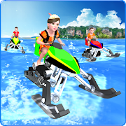 Kids Water Bike Racing 3D  Icon