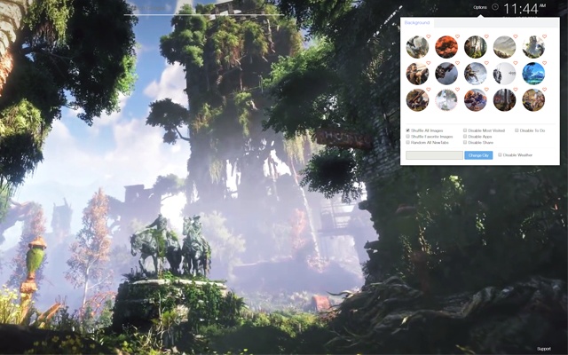 Horizon zero dawn Chrome New Tab