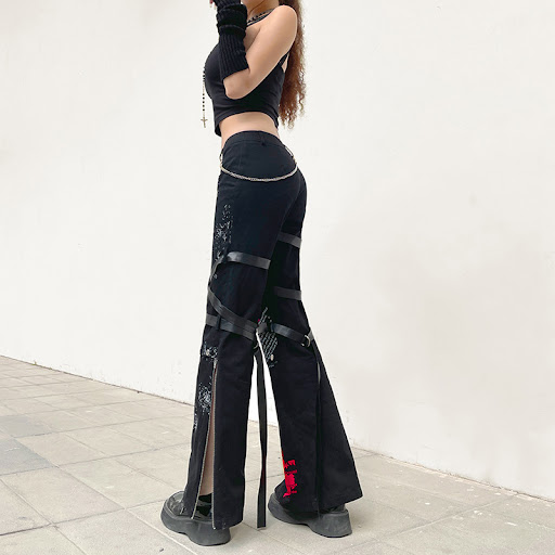 Title 6, New Street Spice Style Dark Print Casual Pants ...