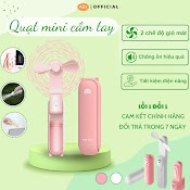 Quạt Mini Cầm Tay Alix Tích Điện Gấp Gọn Đa Năng