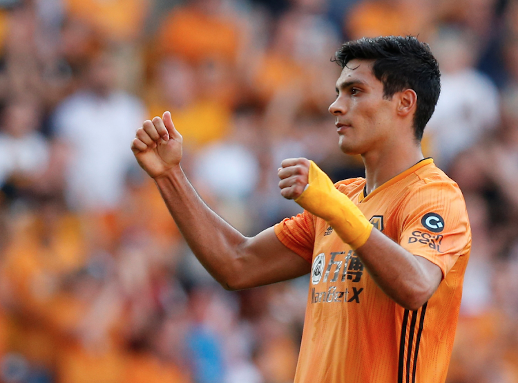 Wolverhampton Wanderers' Raul Jimenez celebrates after scoring against Burnley over the weekend.