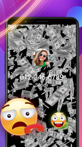 Money Rain Caller Screen