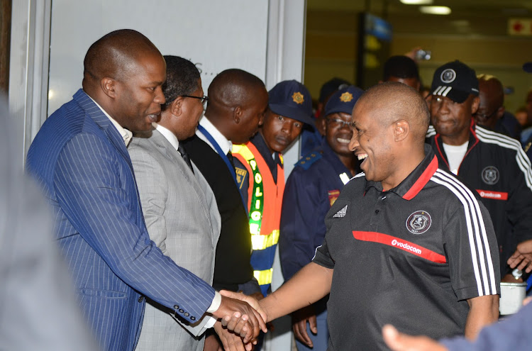 A file photo of Orlando Pirates' senior administrator Floyd Mbele at OR Tambo Airport.