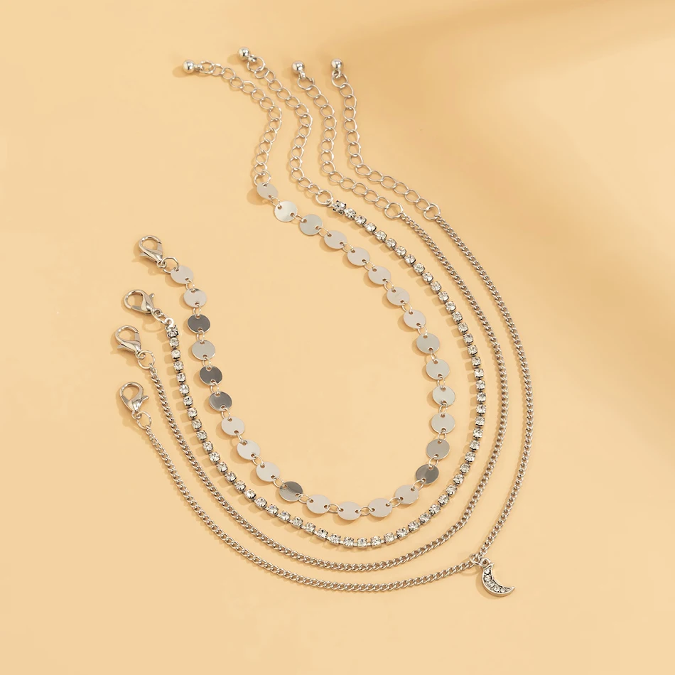 Trend Micro Prong Chain Alloy Set enkelband voor een modieuze look. Alloy Set ontwerp, ideaal voor dagelijks gebruik en speciale gelegenheden.