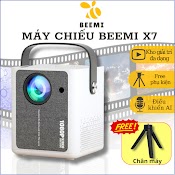 Máy Chiếu Mini Giá Rẻ Chiếu Phòng Họp, Tại Nhà Nhỏ Gọn X7 Kết Nối Điện Thoại Máy Tính Beemi Official B206