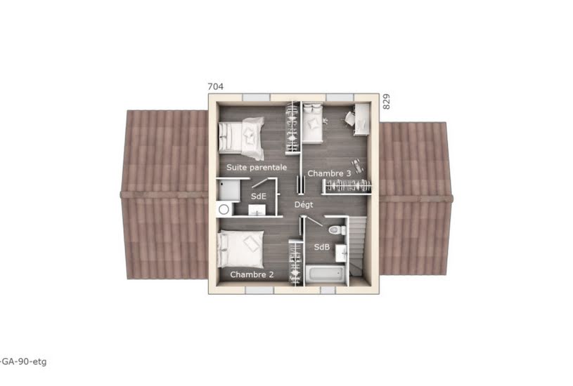  Vente Terrain + Maison - Terrain : 451m² - Maison : 90m² à La Bastide-des-Jourdans (84240) 