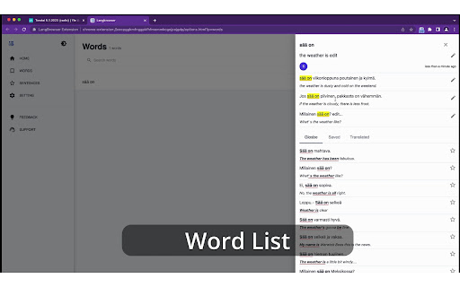 Translate and Save - LangBrowser Preview 6