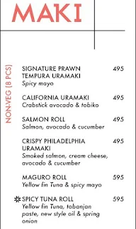 Sriracha- Contemporary Pan Asian Dining menu 5