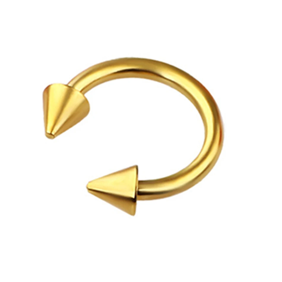 Electroplated Stainless Steel Nose Ring Nail Set, stylish and durable. Enjoy a modern look with this nose jewelry. Perfe