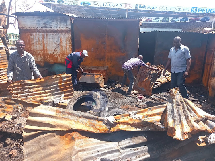 Traders at Somali garage, Jua Kali in Kisumu count loses after their place of work was brought down during Azimio protests.