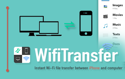 WifiTransfer - Instant wireless file transfer small promo image