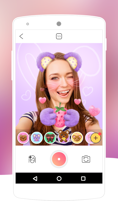 Bear Face Swap Camera-Free Cute Live Stickersのおすすめ画像1