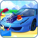 Sports car wash icon