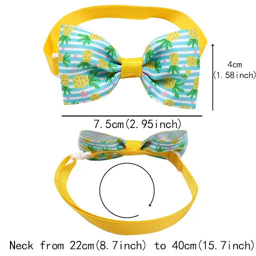 10pcs Small Dog Accessories Pet Dog Bowties Dogs Neckties Fruit Style Small Dogs Bow Tie /Tie Summer Pet Supplies Dog Pr