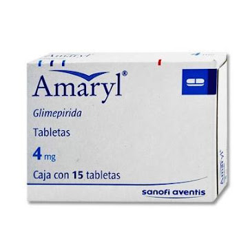 Amaryl Glimepirida 4 mg Sanofi Caja x 15 Tabletas  