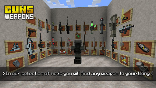 Screenshot Guns & Weapons Mods for MCPE