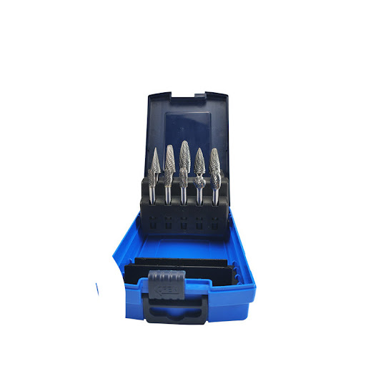 Title 6, Carbide Tungsten Steel Rotary File Set with End...