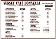 Sunset Cafe Lonavala menu 1