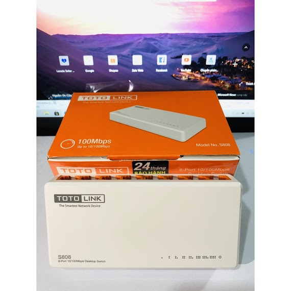 Bộ Chia Mạng 8 Cổng 10/100Mbps Totolink S808