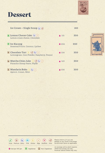 The Oriental Kitchen menu 