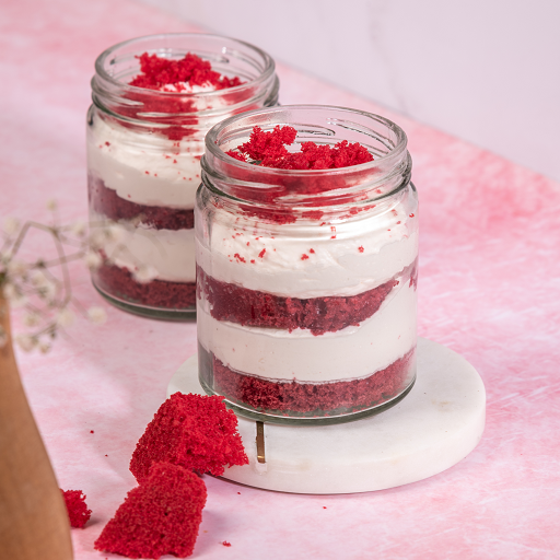 Red Velvette Pastry Jar