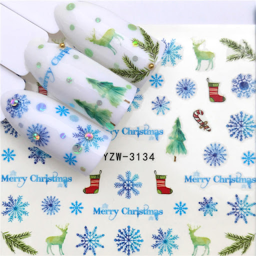 Title 13, Nail flower stickers Easy to apply nail art Cre...