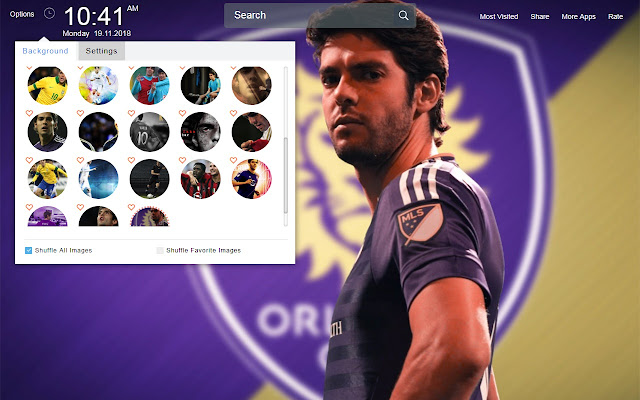 Kaka Wallpapers New Tab Theme