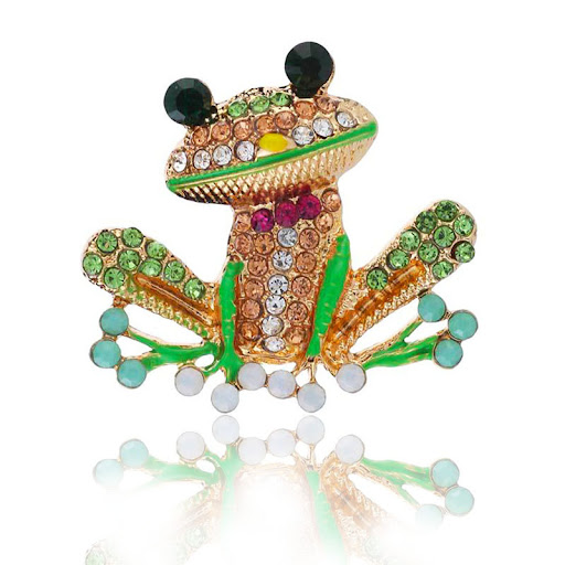 Title 5, Vintage frog brooch