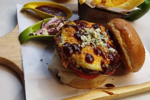 Blue Cheese BBQ Beef Burger