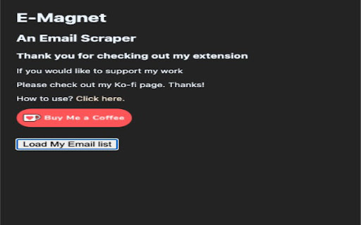 E-Magnet A Free Email Scraper