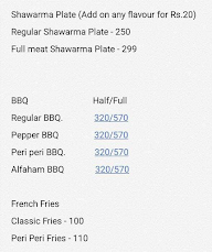 Engineer's Shawarma menu 3