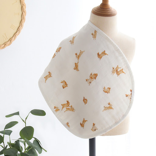 Title 8, Baby Pat Towel, Six-layer Gauze Bib, Newborn Co...