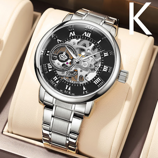 Title 8, Mens Automatic Mechanical Watch Waterproof Hol...