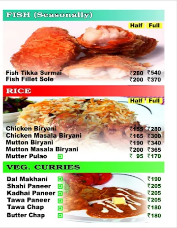 Nazeer Foods menu 