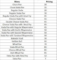 MVP Mumbai Vada Pav menu 1