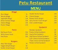 Petu Restaurant menu 1